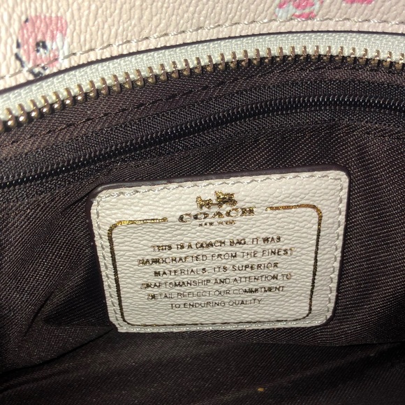 Coach floral print medium purse (w/ a strap) - Picture 8 of 8